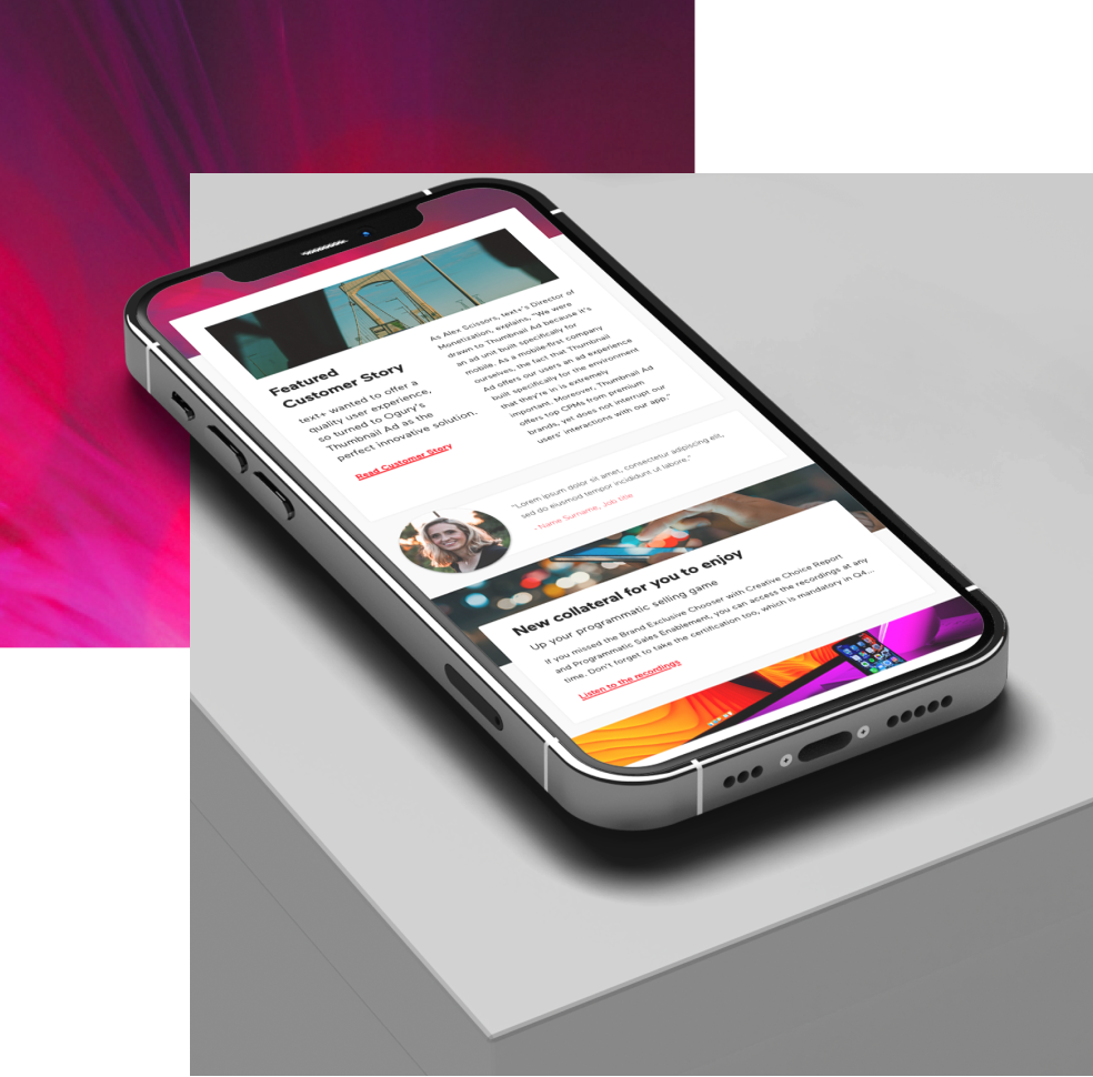 newsletter phone