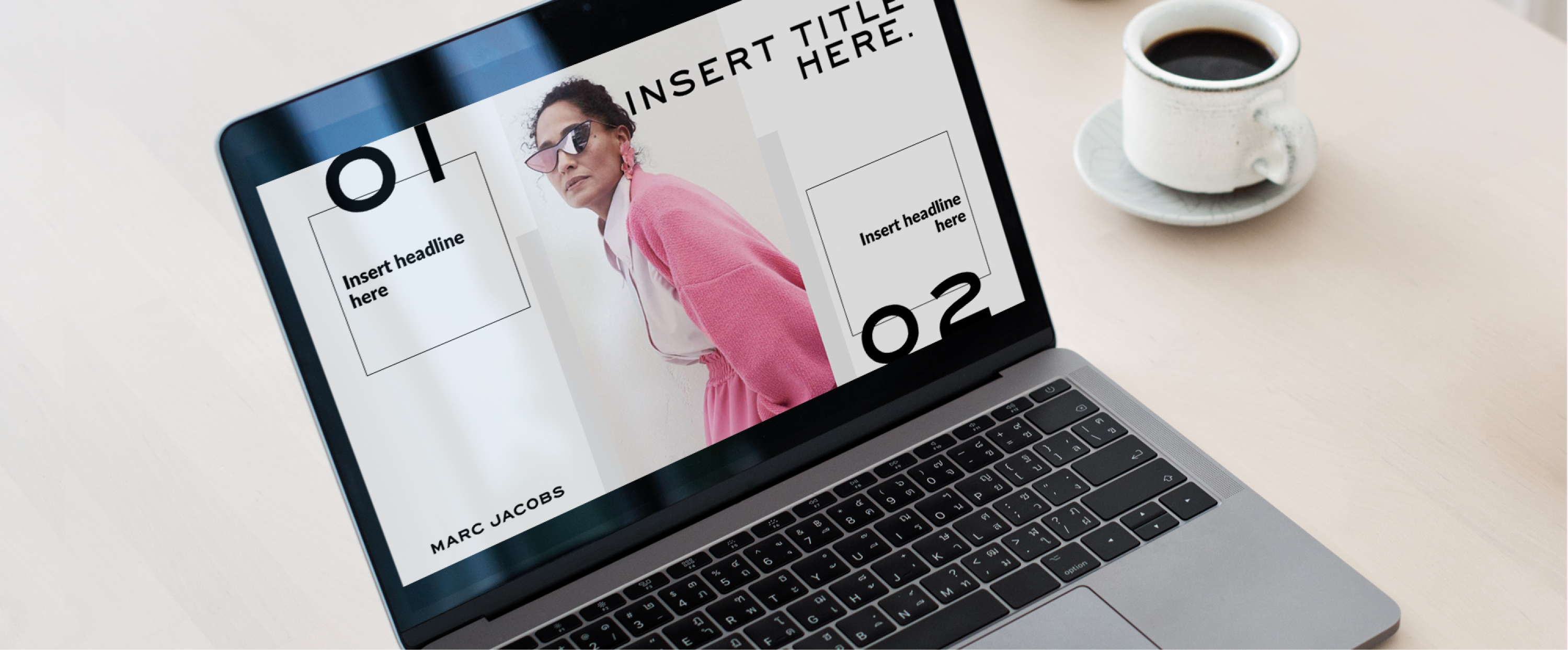 powerpoint template laptop
